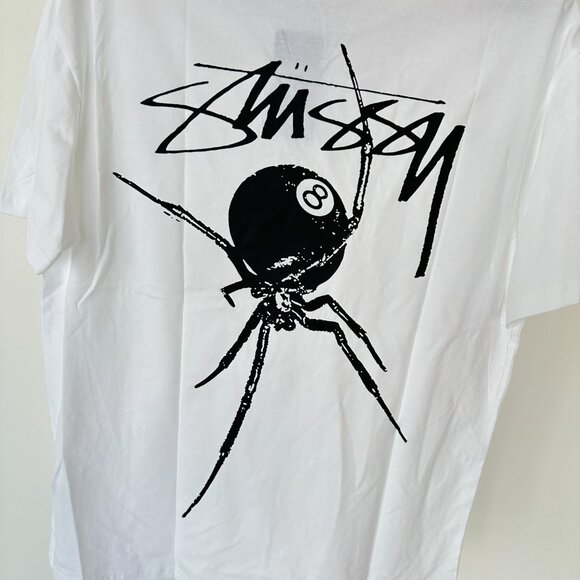 Stussy Men's and Women's Classic Letter Loose T-shirt Size L - Picture 4 of 4